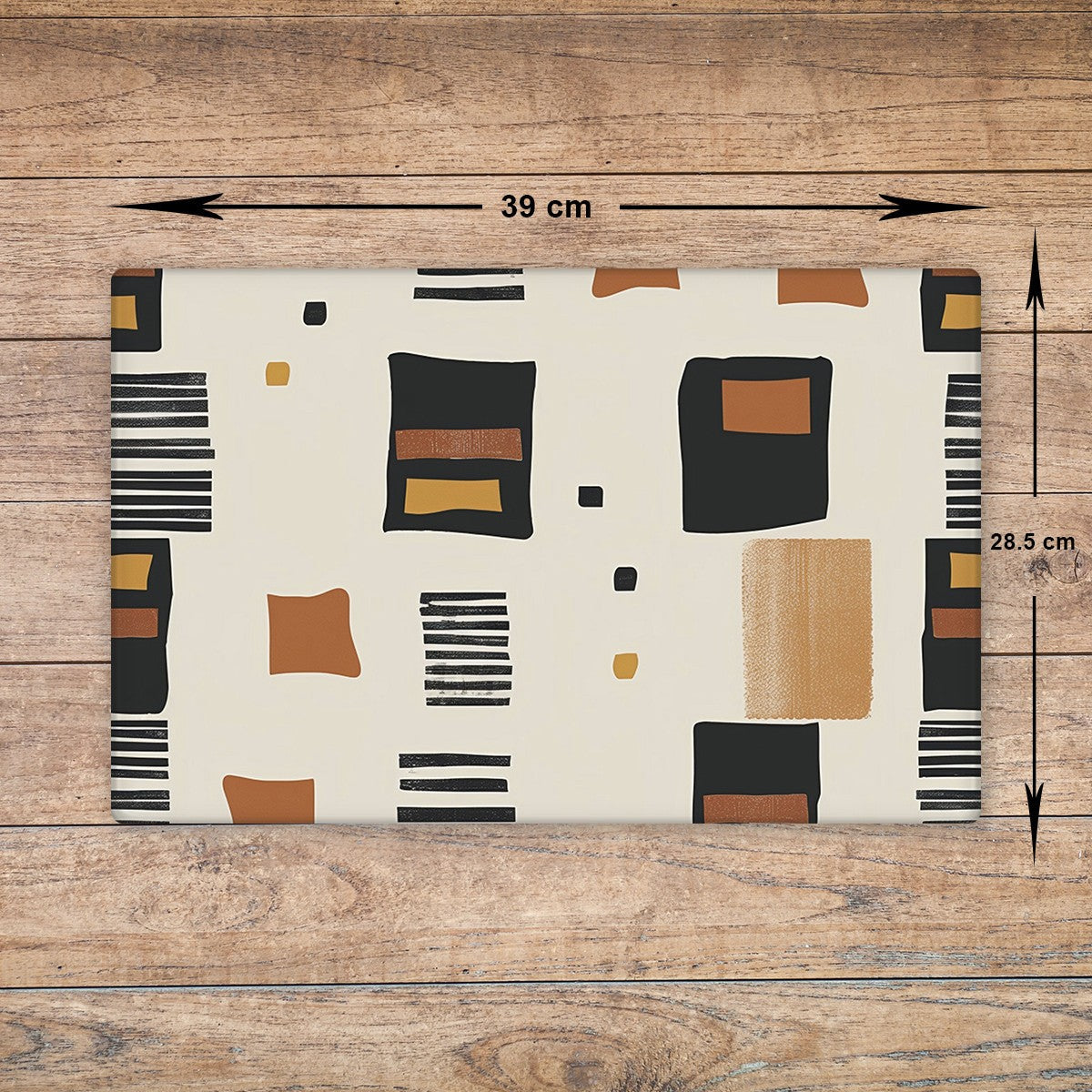 African Pattern Glass Chopping Board - Cutting Board Worktop Saver Africa 06