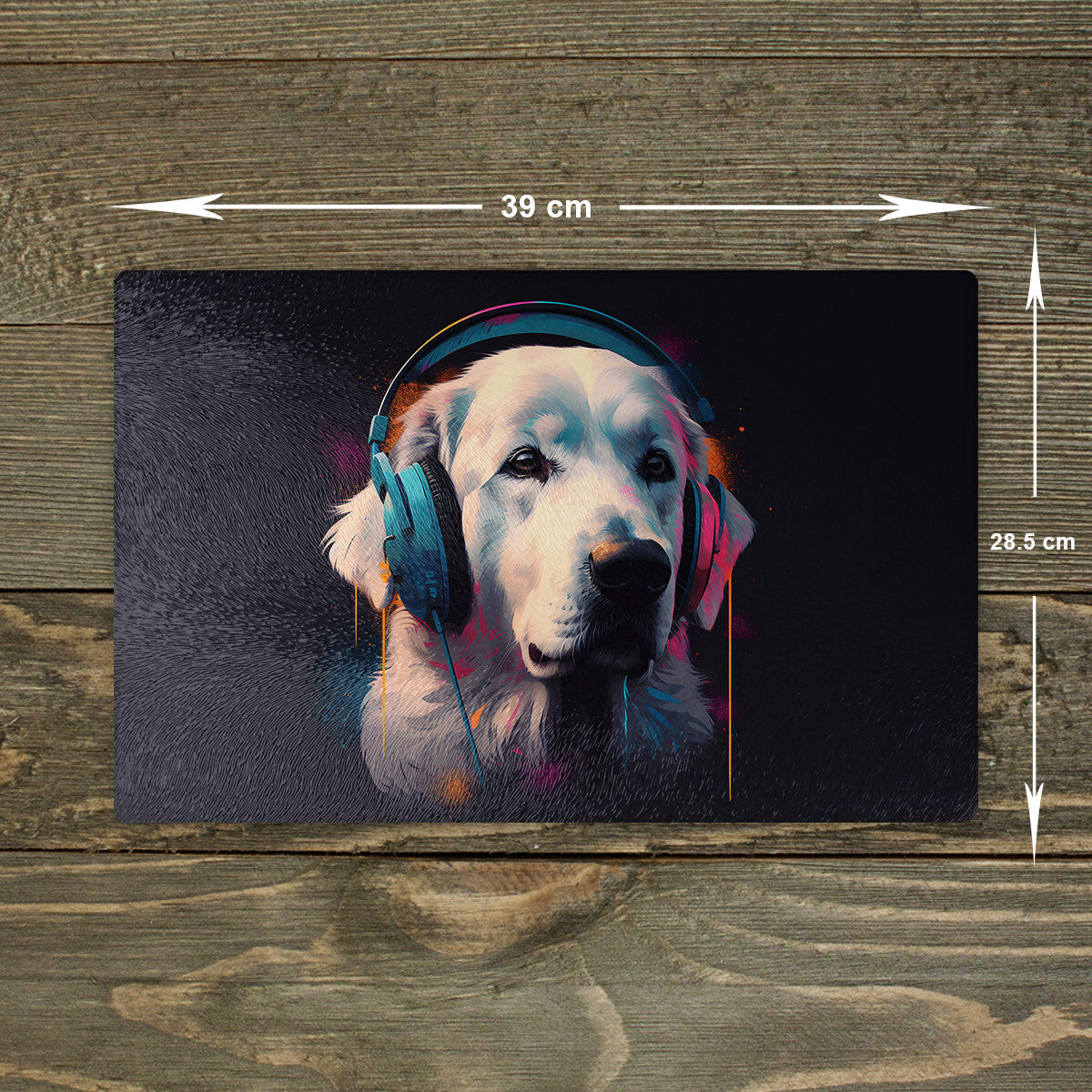 Great Pyrenees Chopping Board Glass Cutting Board Kitchen Worktop Saver Large A3