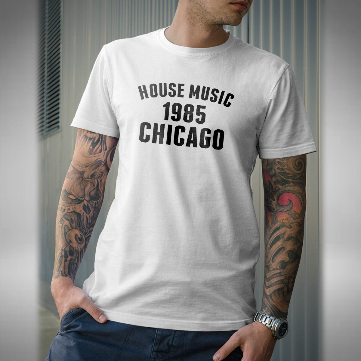 House Music T-Shirt DJ Clubbing Club House 1985 Chicago USA Small to 5XL