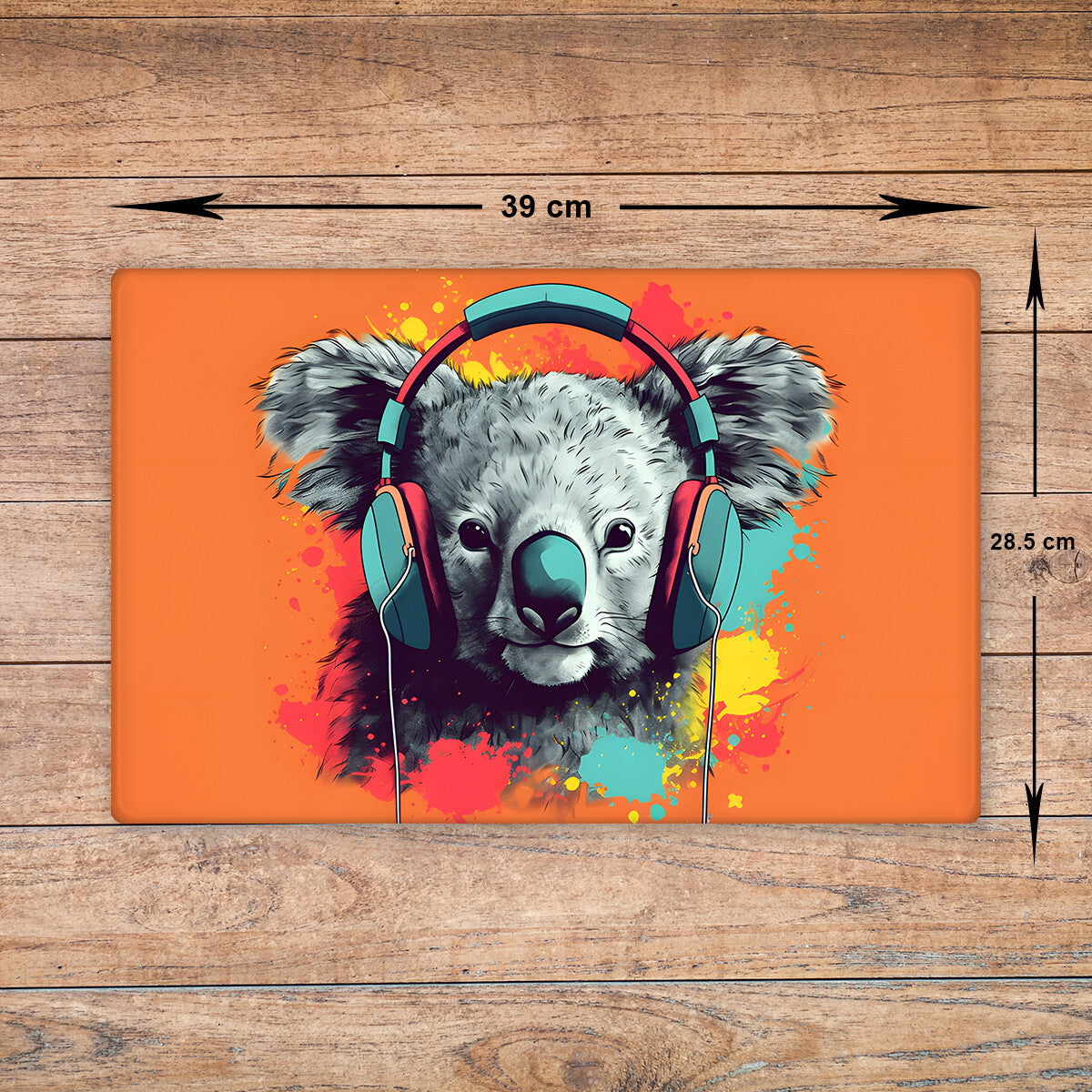 Koala Bear Chopping Board Glass Cutting Board Kitchen Worktop Saver Large A3
