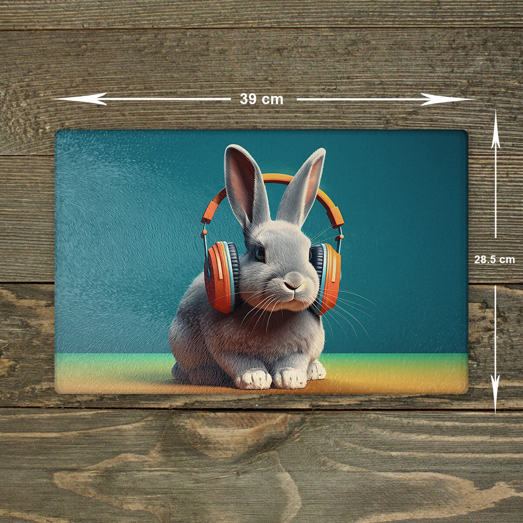 Rabbit Chopping Board Glass Animal Cutting Board Kitchen Worktop Saver