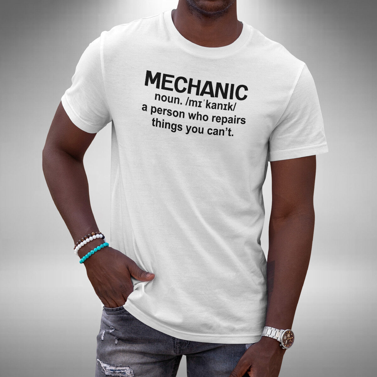 Mechanic Noun T-Shirt Funny Work Trade Birthday Christmas Gift Small to 5XL