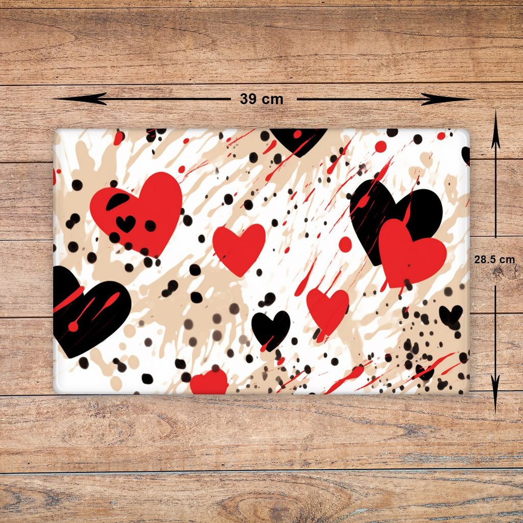 Love Heart Glass Chopping Board - Cutting Board Worktop Saver Valentine's Day 02