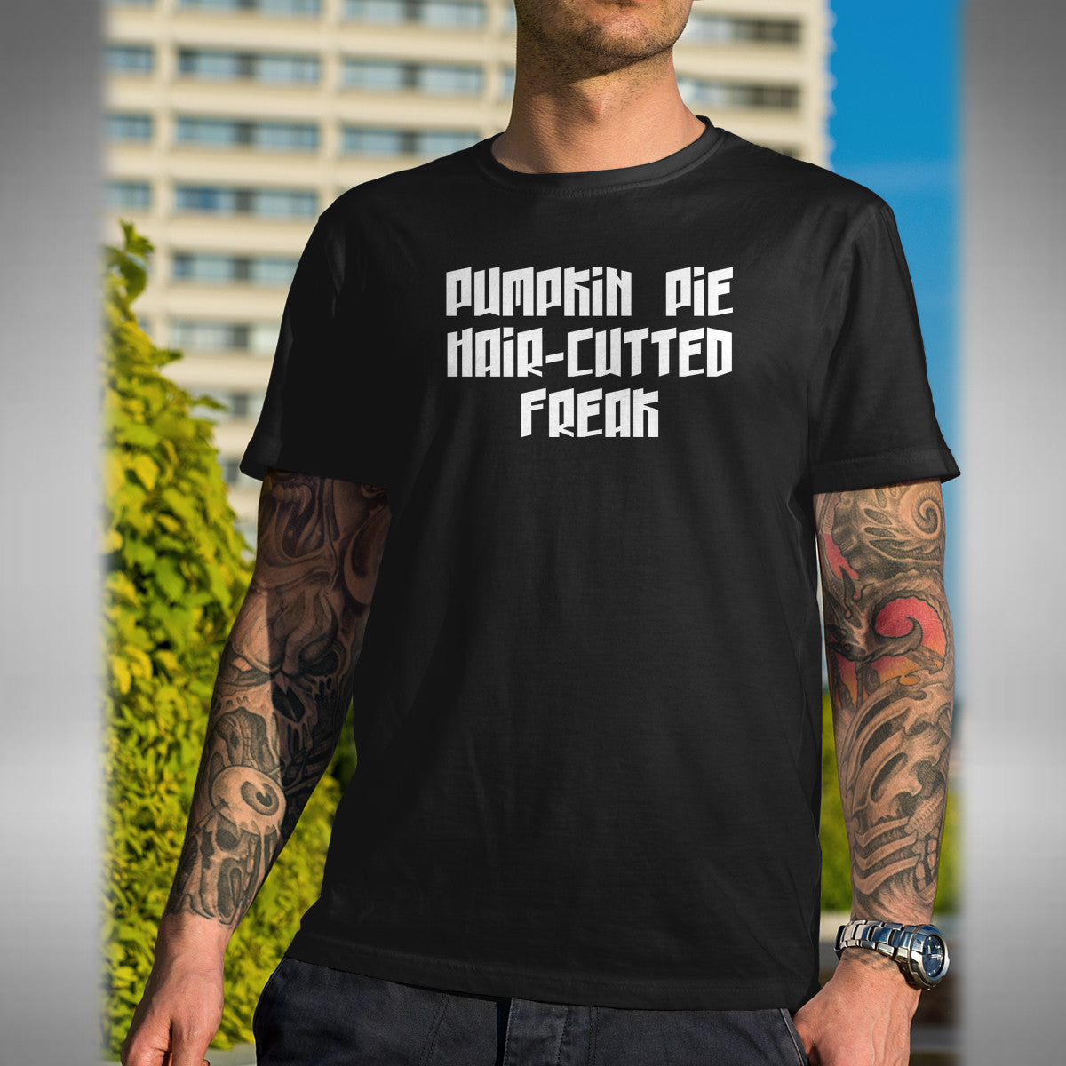 Pumpkin Pie T-Shirt Hair Cutted Freak Dumb n Dumber Inspired Guy Martin S to 5XL