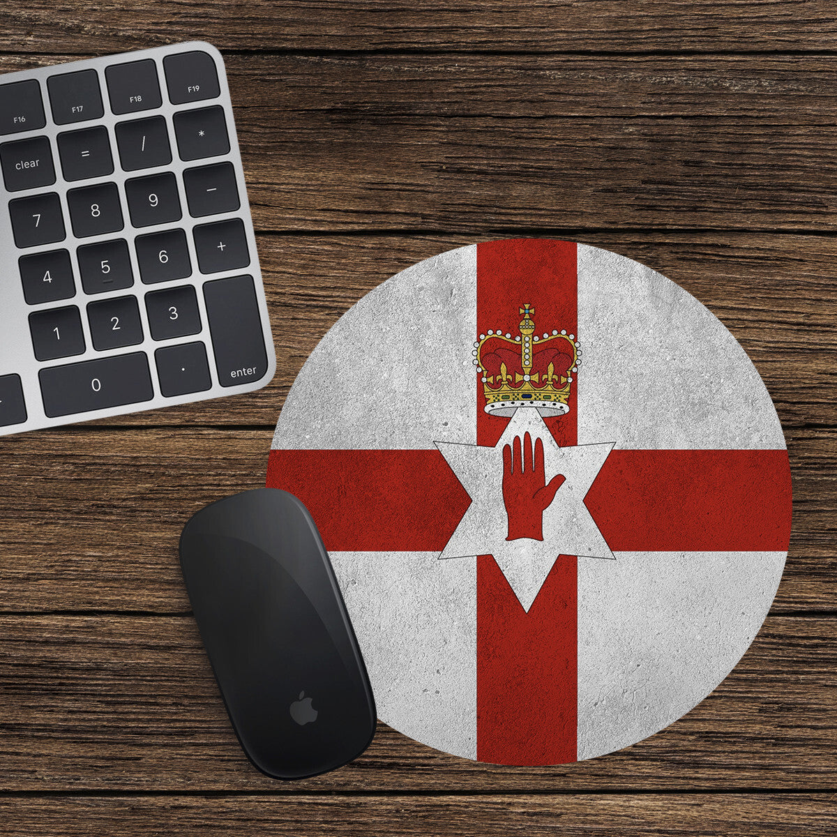 Northern Ireland Round Mouse Mat / Pad Ireland Flag