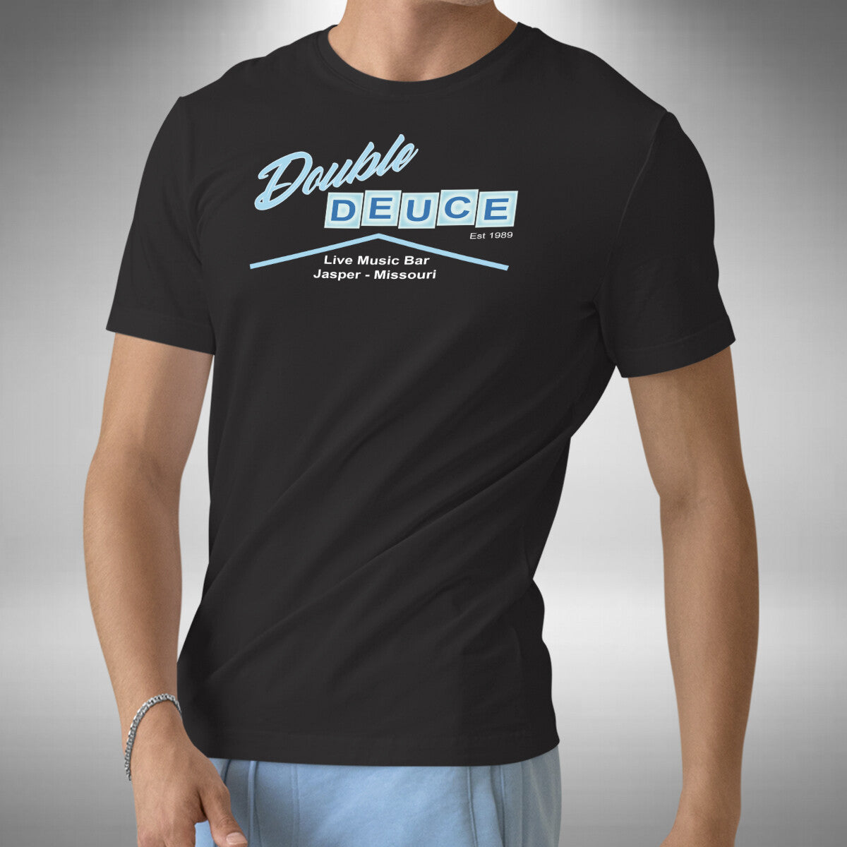 Double Deuce T-Shirt Roadhouse Inspired Classc 80s Movie Sizes Small to 5XL