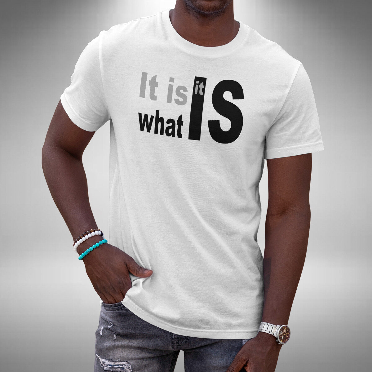 It Is What It Is T-Shirt Funny Sarcastic Humor Quote Birthday Gift Small to 5XL