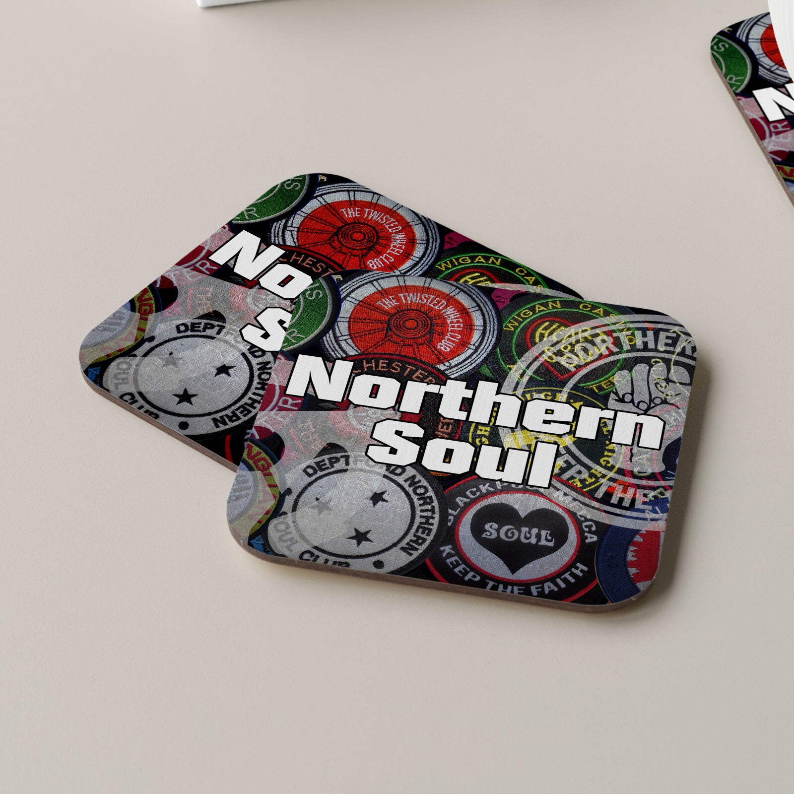 Northern Soul Coaster Drinks Mats Tea Coffee Coasters Xmas Gift  Twisted Wheel