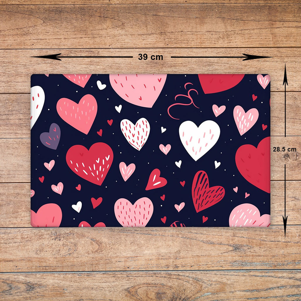 Love Heart Glass Chopping Board - Cutting Board Worktop Saver Valentine's Day 04