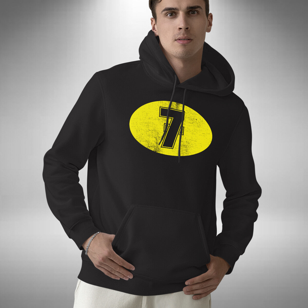Barry Sheene Number 7 Adult Hoodie Motogp Motorbike Racing Legend