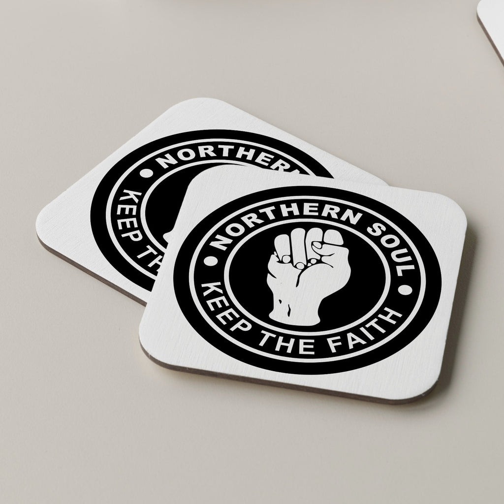 Northern Soul Coaster Drinks Mats Tea Coffee Coasters Keep The Faith Wigan