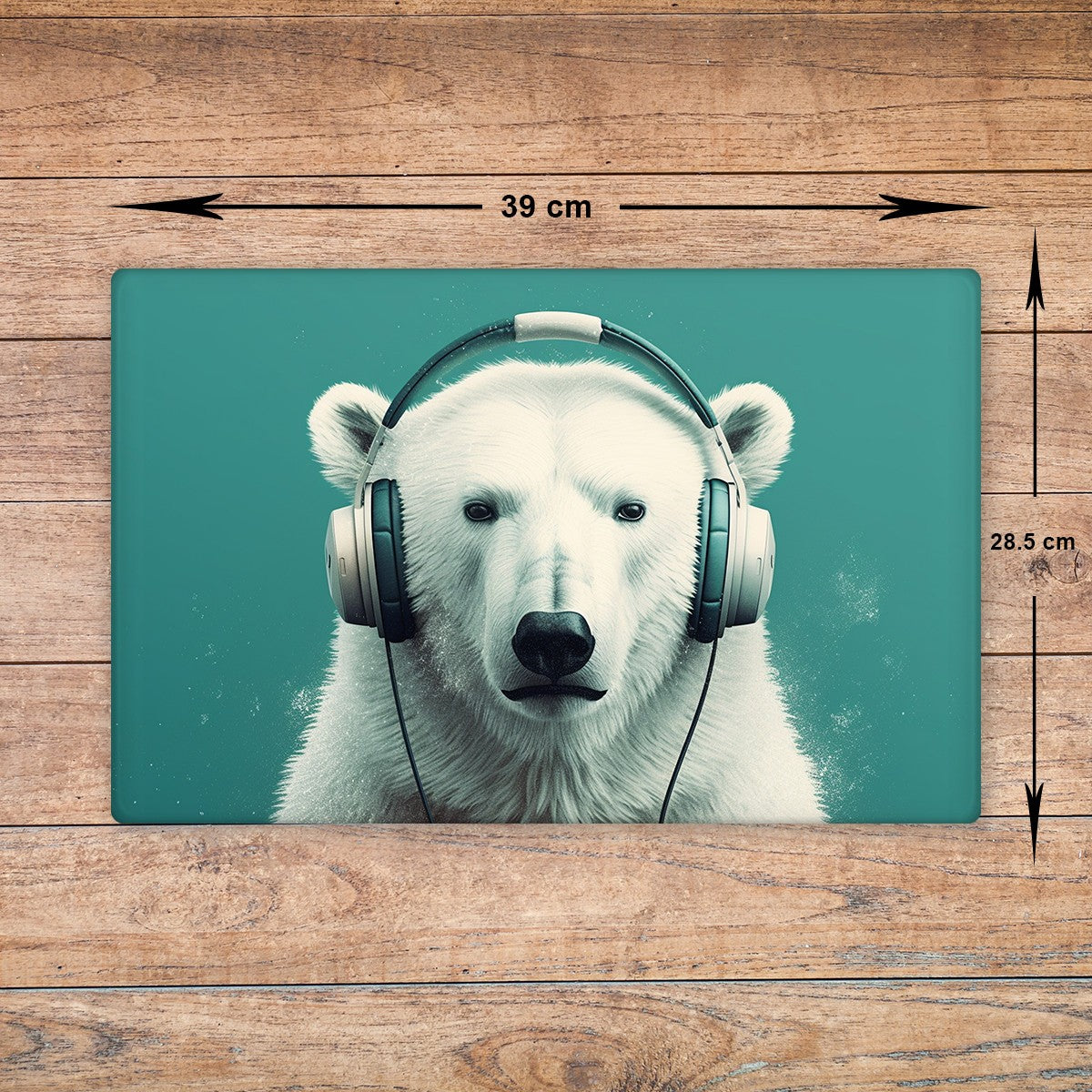 Polar Bear Chopping Board Glass Animal Cutting Board Kitchen Worktop Saver A3