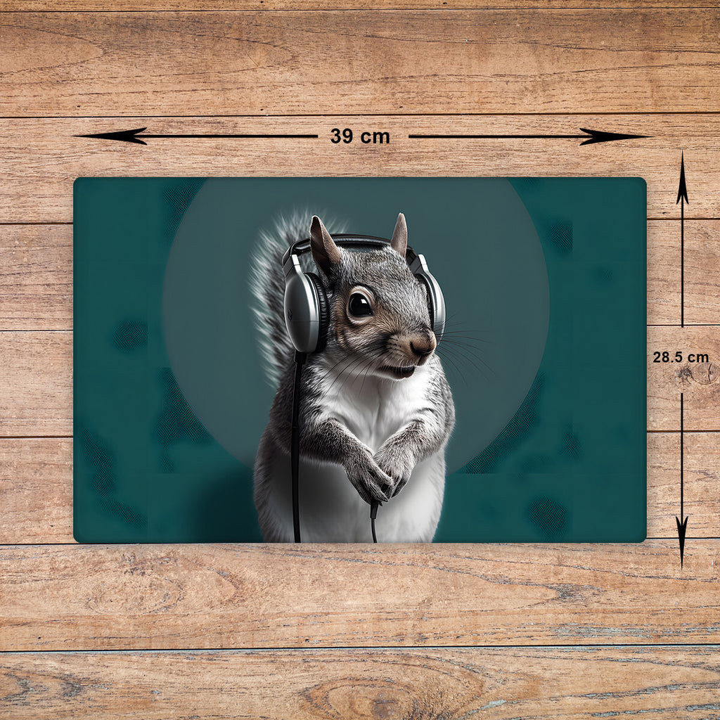 Grey Squirrel Chopping Board Glass Cutting Board Kitchen Worktop Saver Large A3