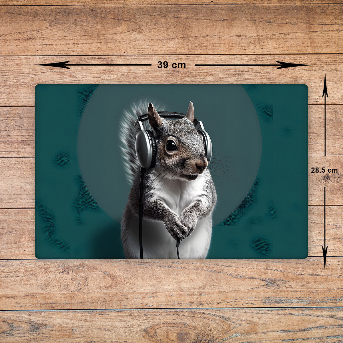 Grey Squirrel Chopping Board Glass Cutting Board Kitchen Worktop Saver Large A3
