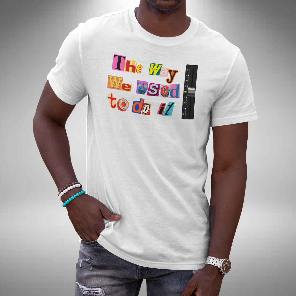 DJ T-Shirt The Way We Used To Do It Pitch Control Record Small to 5XL
