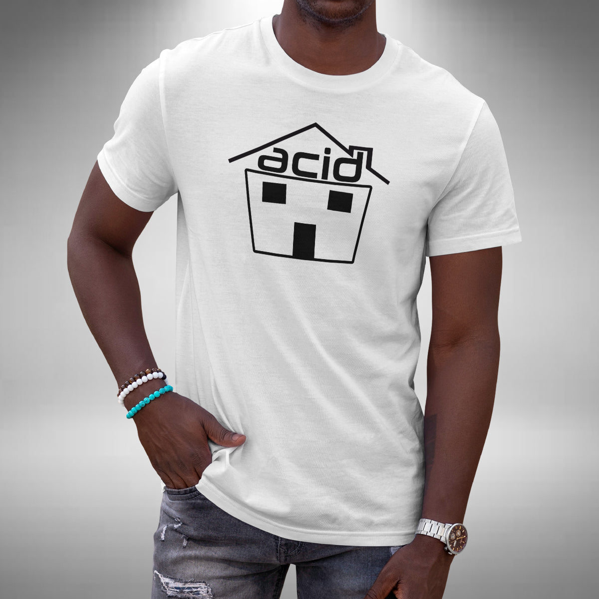 Acid House T-Shirt - Music Lover Rave Festival Old Skool Retro Dance