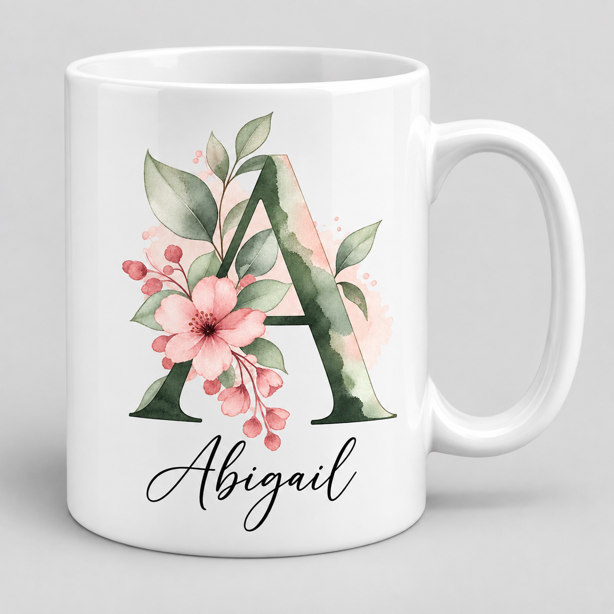 Personalised Initial Mug, Coaster or Gift Set – Any Name