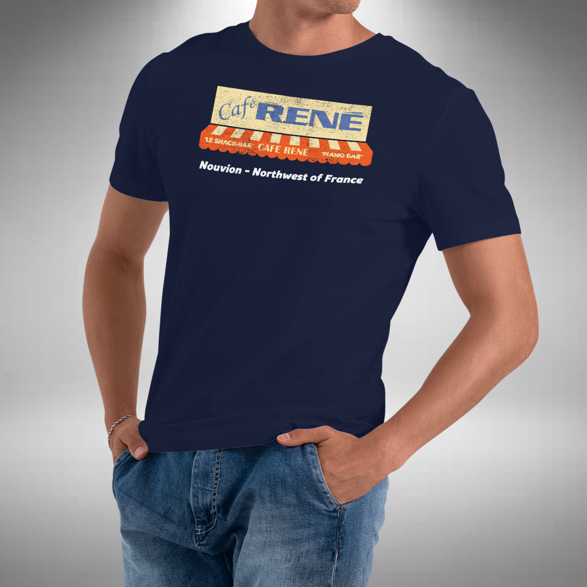 Cafe René T-Shirt - Allo Allo Inspired Classic 80s British Sitcom