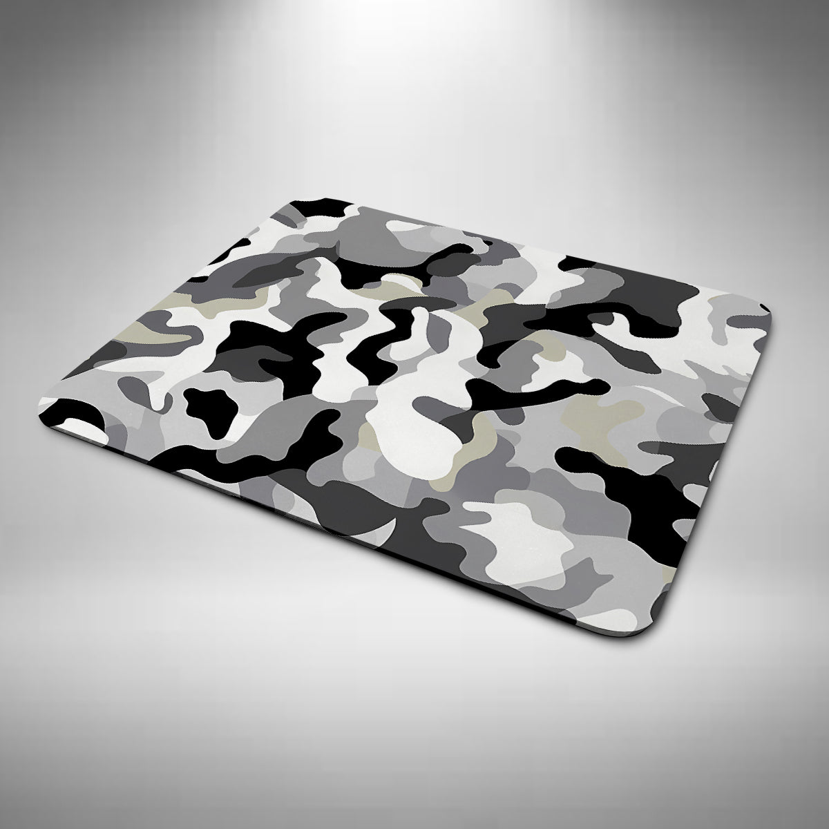 Camouflage White and Grey Mouse Mat