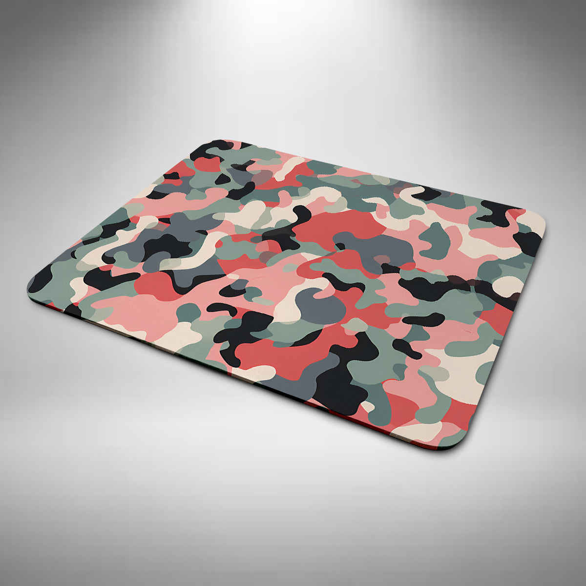Camouflage Pink and Grey Mouse Mat
