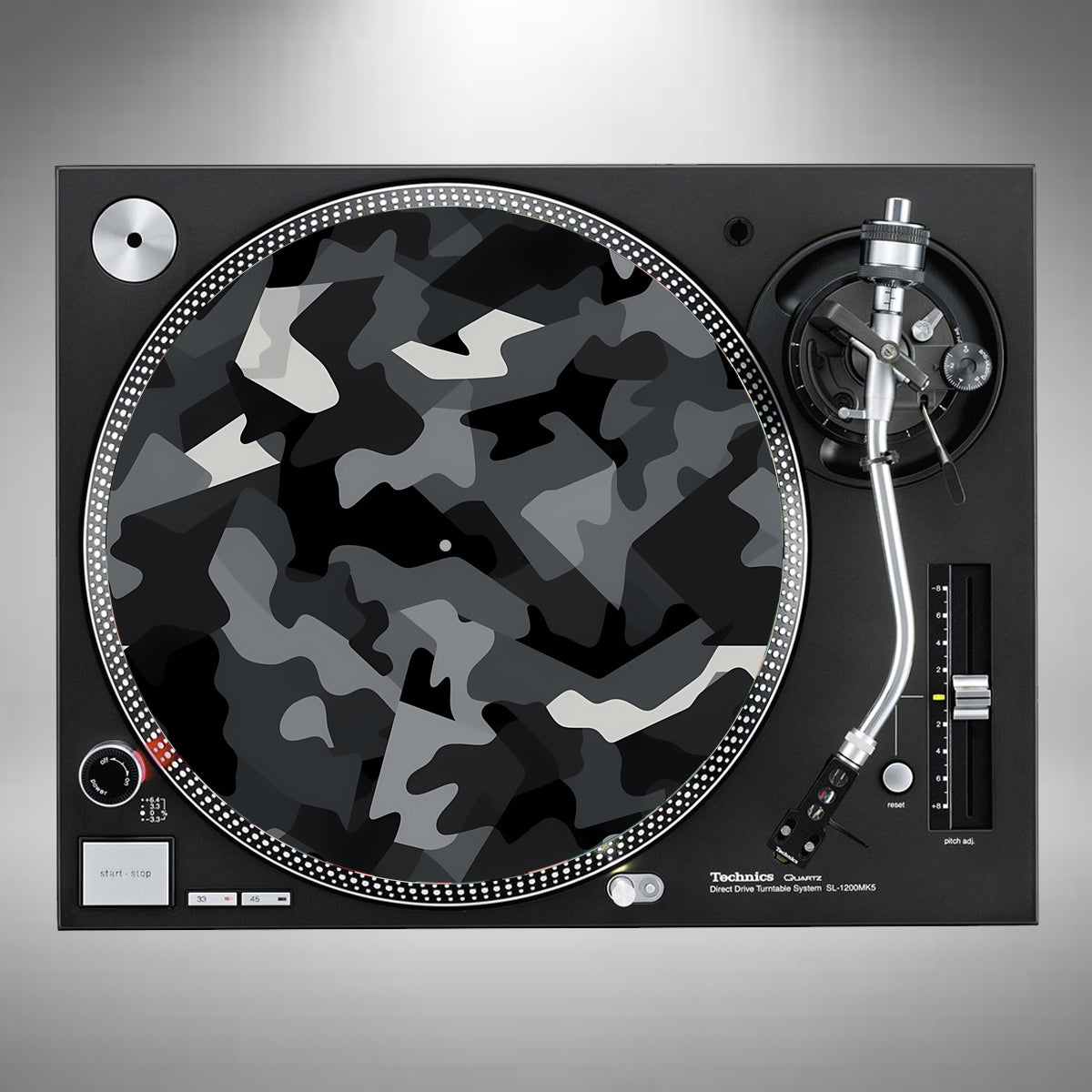 Camouflage Black and Grey Slipmats