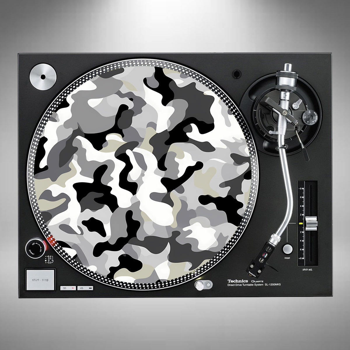 Camouflage White and Grey Slipmats