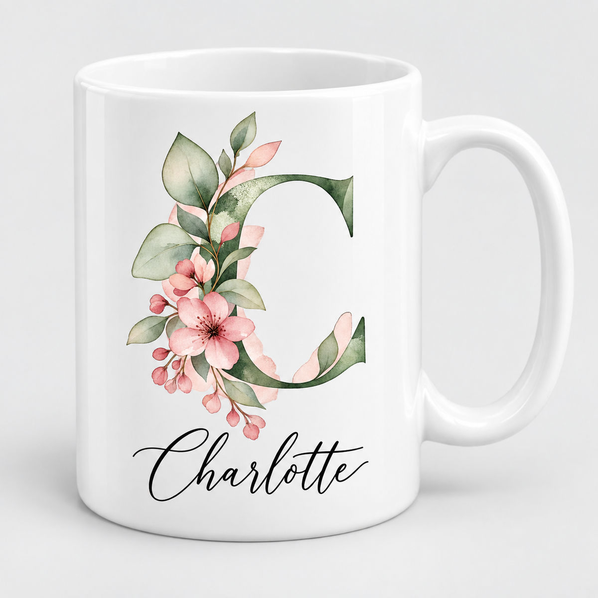 Personalised Initial Mug, Coaster or Gift Set – Any Name
