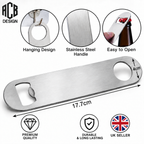 Personalised Bar Blade Bottle Opener – Custom Name or Text