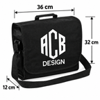 Personalised DJ Record Bag – Custom Name or Logo, Holds 30 × 12″ Vinyl Records