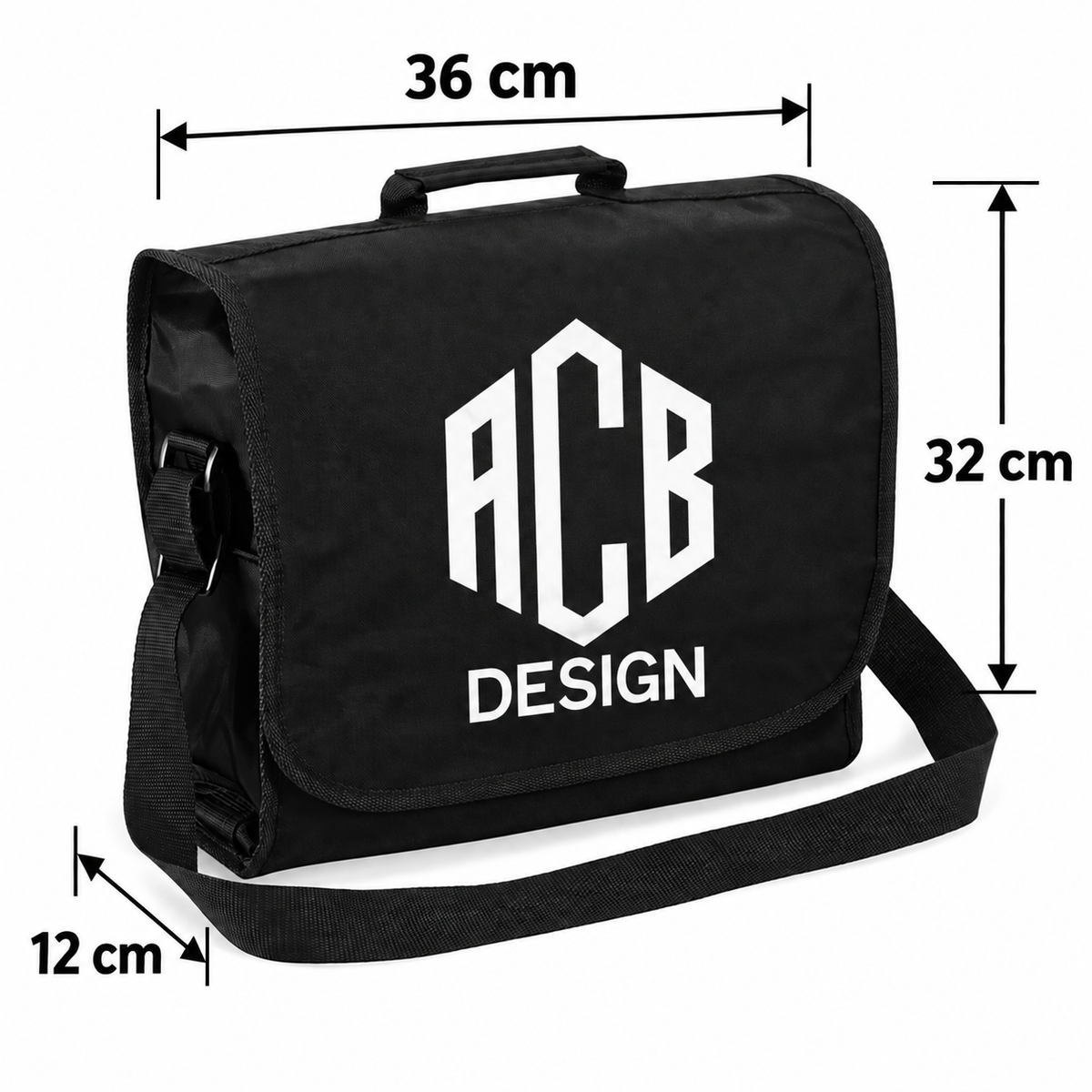 Personalised DJ Record Bag – Custom Name or Logo, Holds 30 × 12″ Vinyl Records