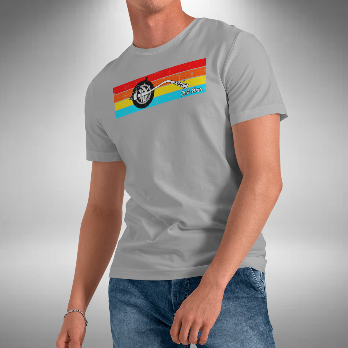 Deck Arm T-Shirt - DJ Turntable Technics Vinyl Junkie Old Skool