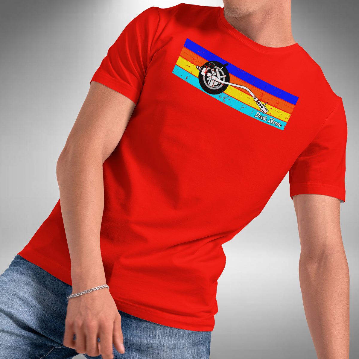 Deck Arm T-Shirt - DJ Turntable Technics Vinyl Junkie Old Skool