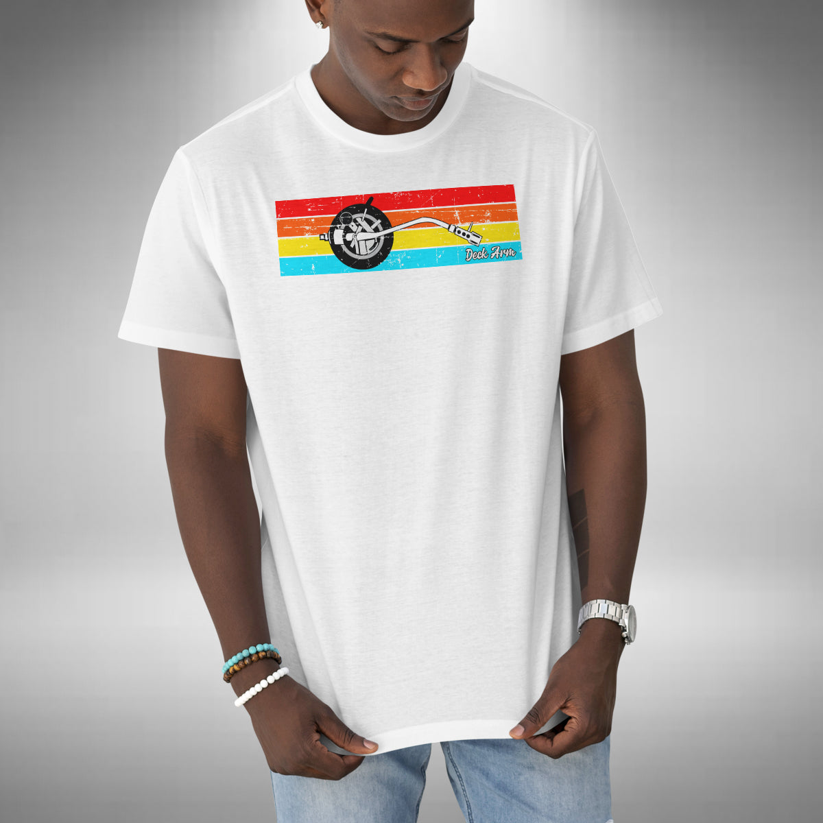 Deck Arm T-Shirt - DJ Turntable Technics Vinyl Junkie Old Skool