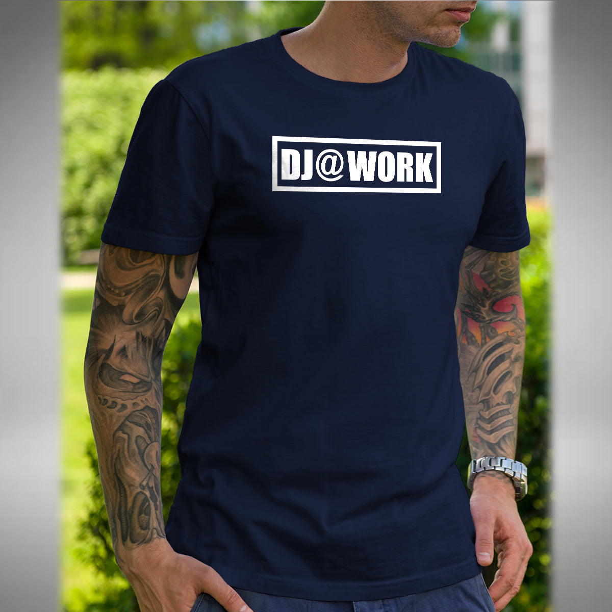 Dj @ Work T-Shirt - Dance Rave DJ Ibiza Club House Jungle Drum & Bass