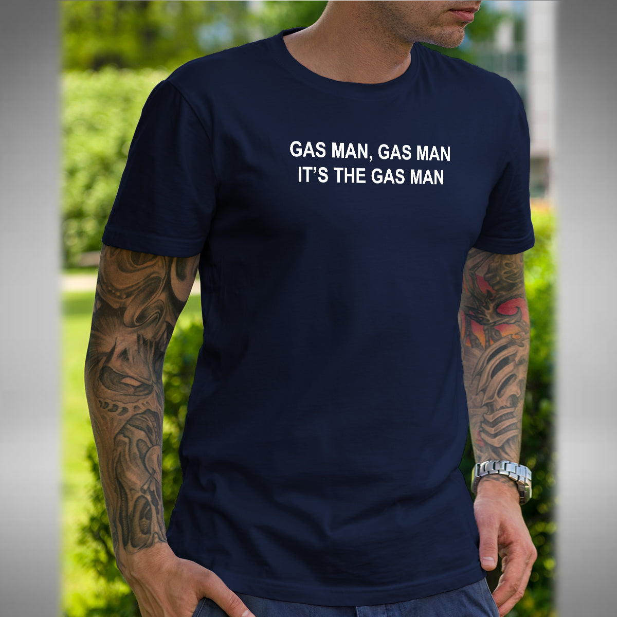 It's The Gas Man T-Shirt - Funny Bottom inspired British Comedy