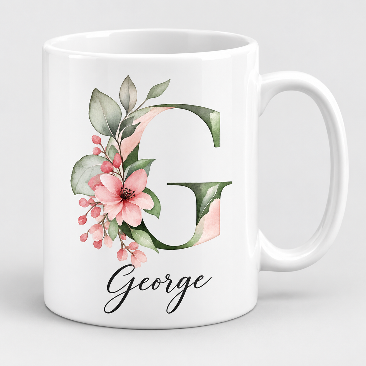Personalised Initial Mug, Coaster or Gift Set – Any Name