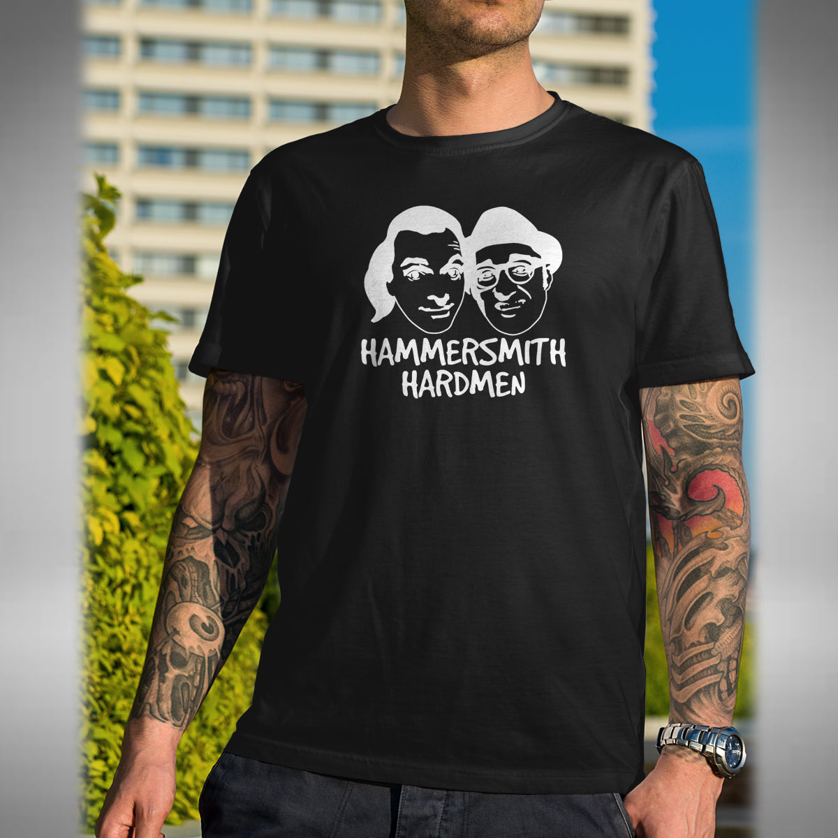 Hammersmith Hardmen T-Shirt - Funny Rik Mayall Ade Bottom Inspired