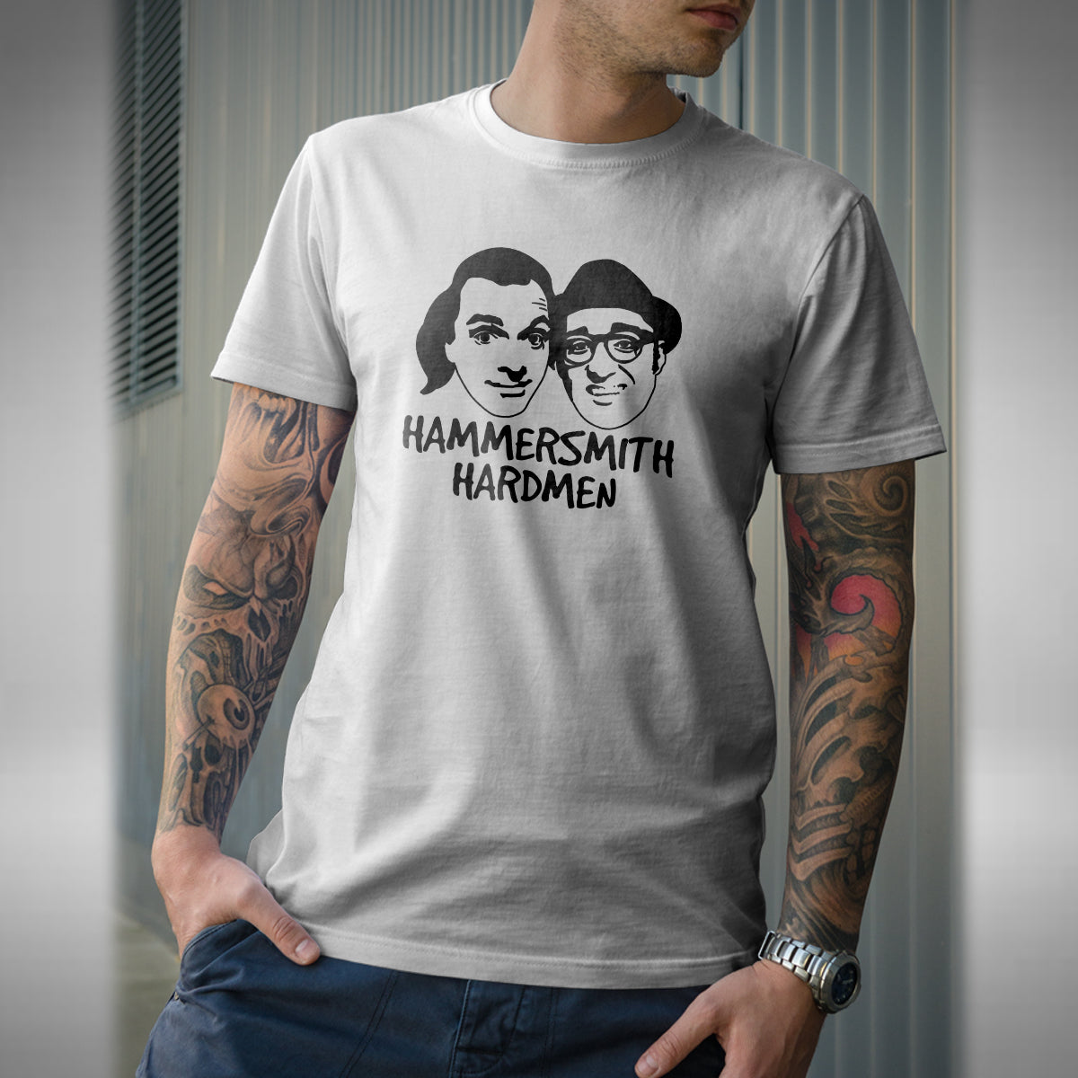 Hammersmith Hardmen T-Shirt - Funny Rik Mayall Ade Bottom Inspired