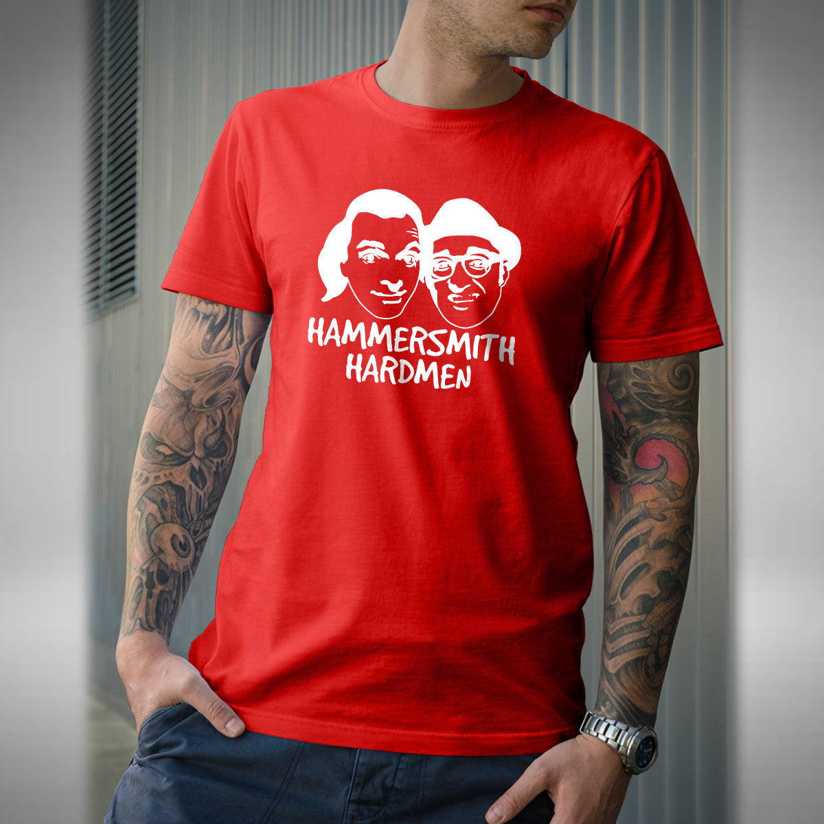 Hammersmith Hardmen T-Shirt - Funny Rik Mayall Ade Bottom Inspired