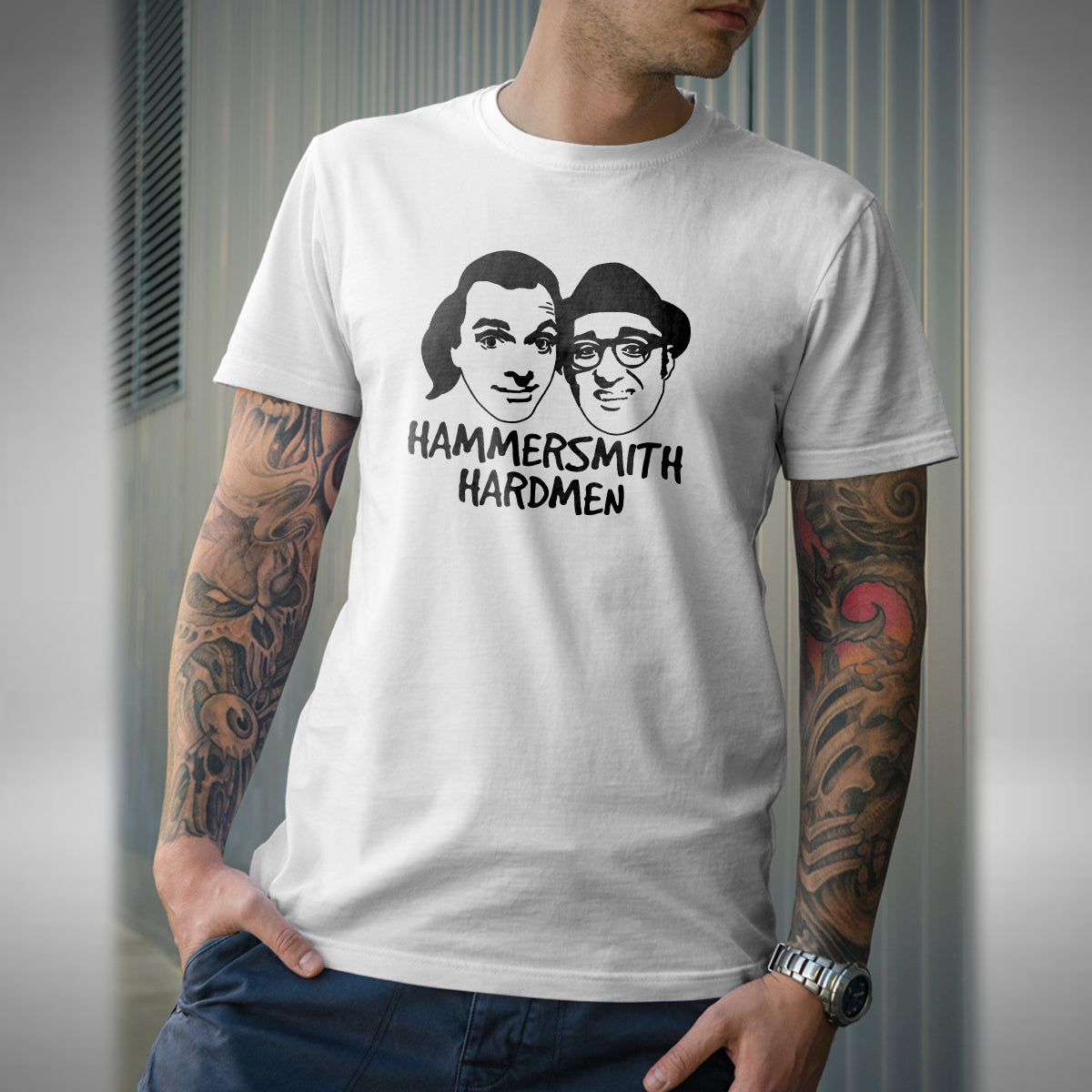 Hammersmith Hardmen T-Shirt - Funny Rik Mayall Ade Bottom Inspired