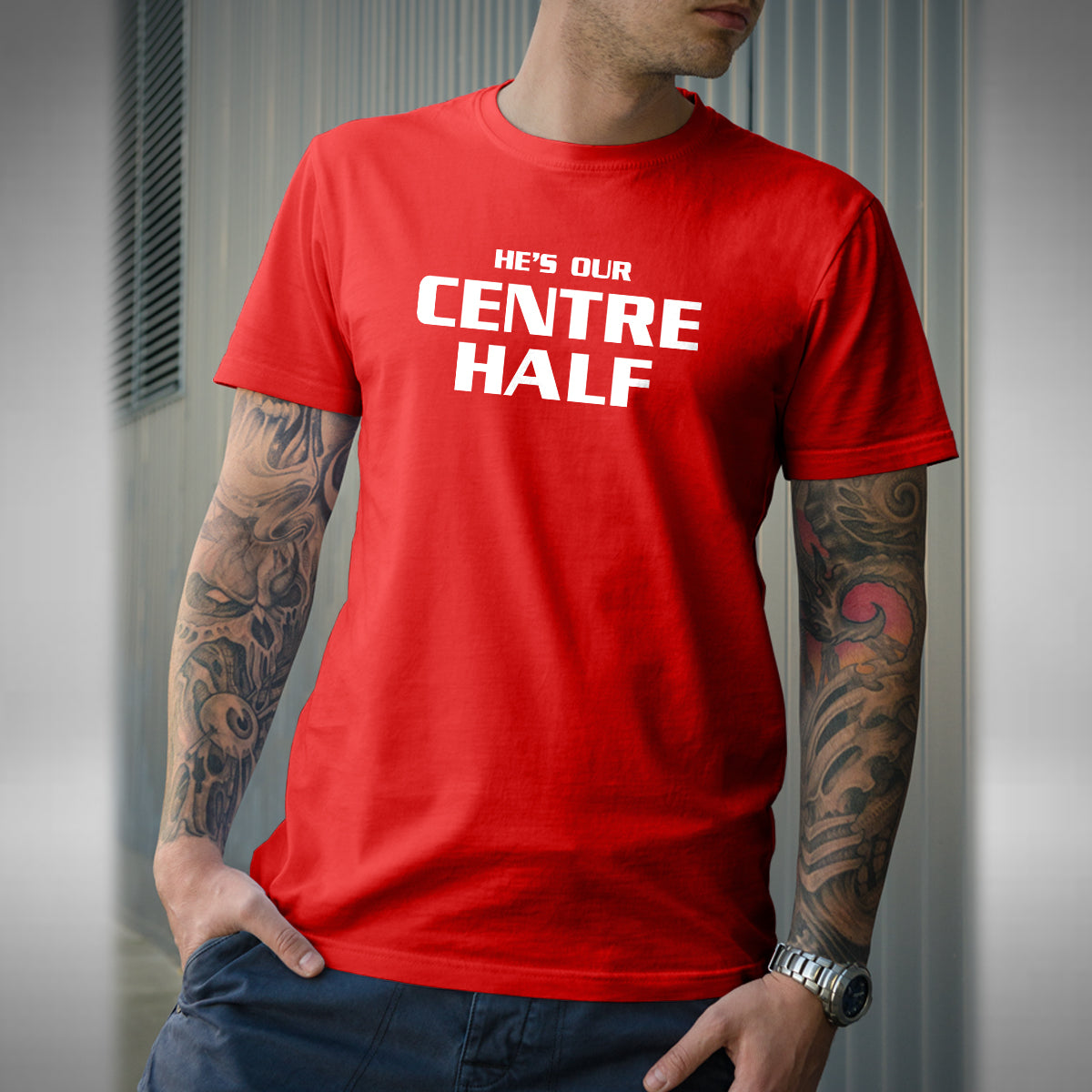 He's Our Centre Half Men's T-Shirt Liverpool Van Dijk 4 Netherlands Football