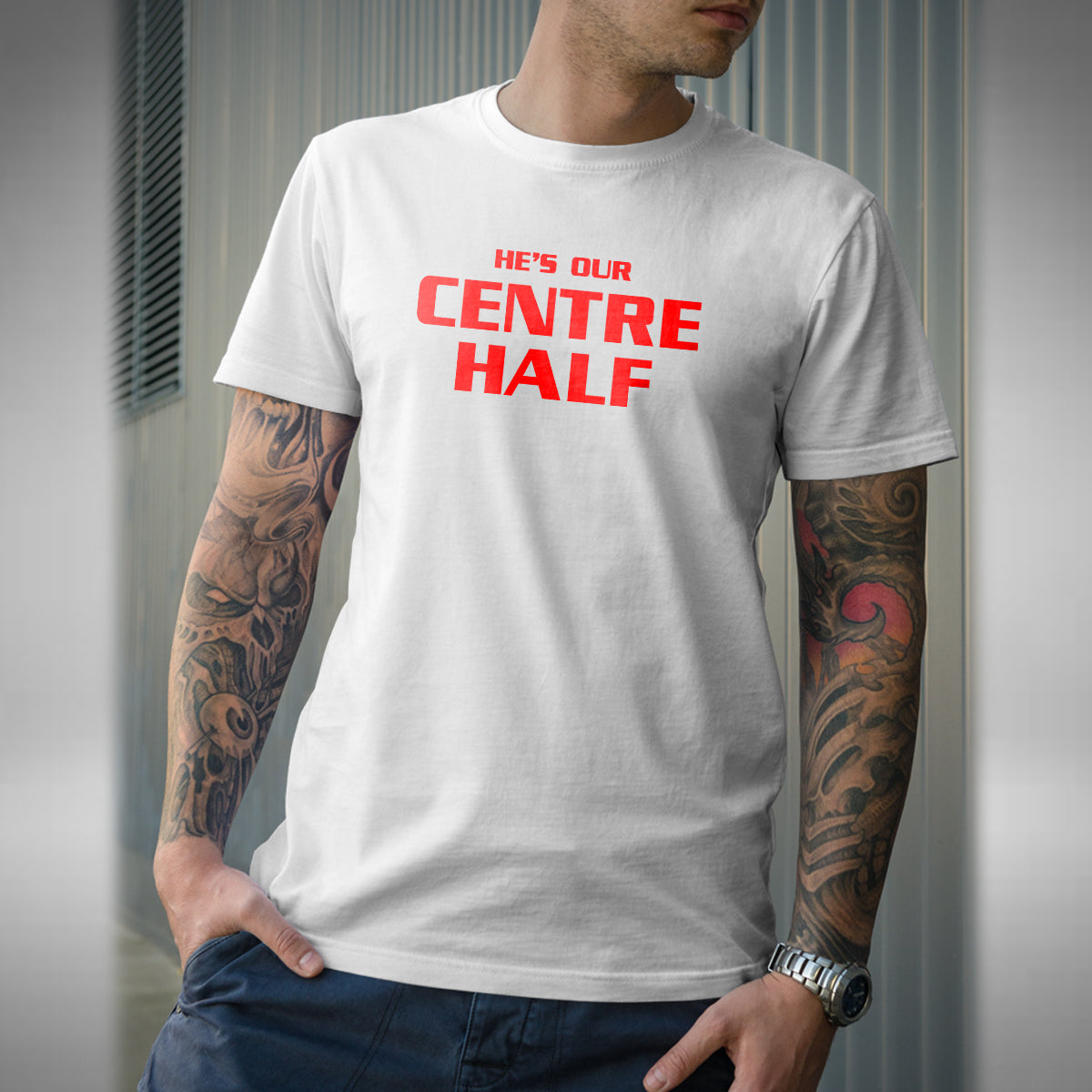 He's Our Centre Half Men's T-Shirt Liverpool Van Dijk 4 Netherlands Football