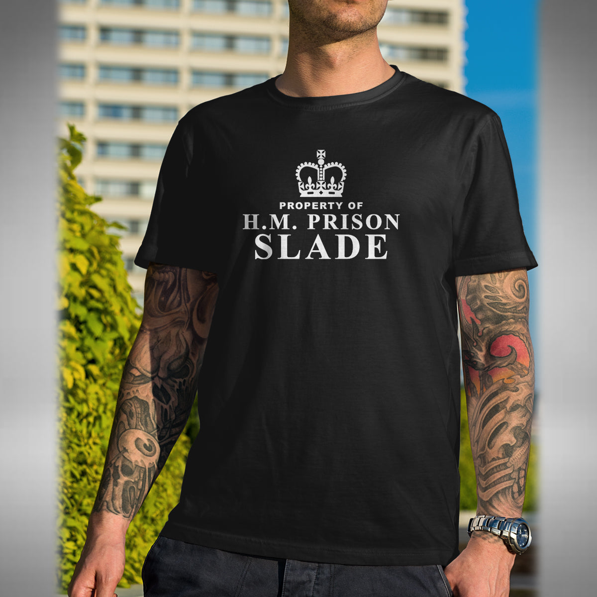 HMP Slade Prison T-Shirt - Funny Porridge Inspired Classic Comedy