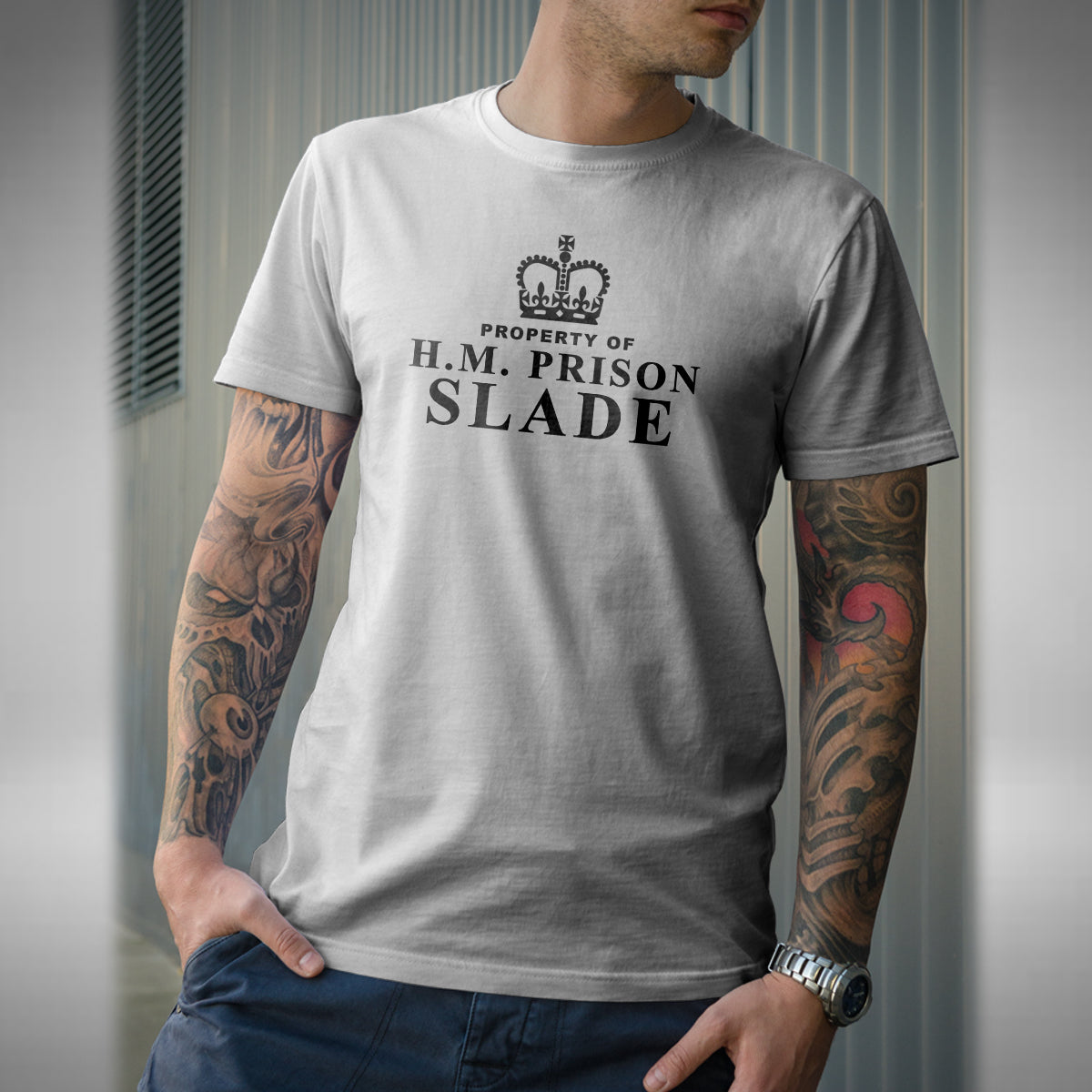 HMP Slade Prison T-Shirt - Funny Porridge Inspired Classic Comedy