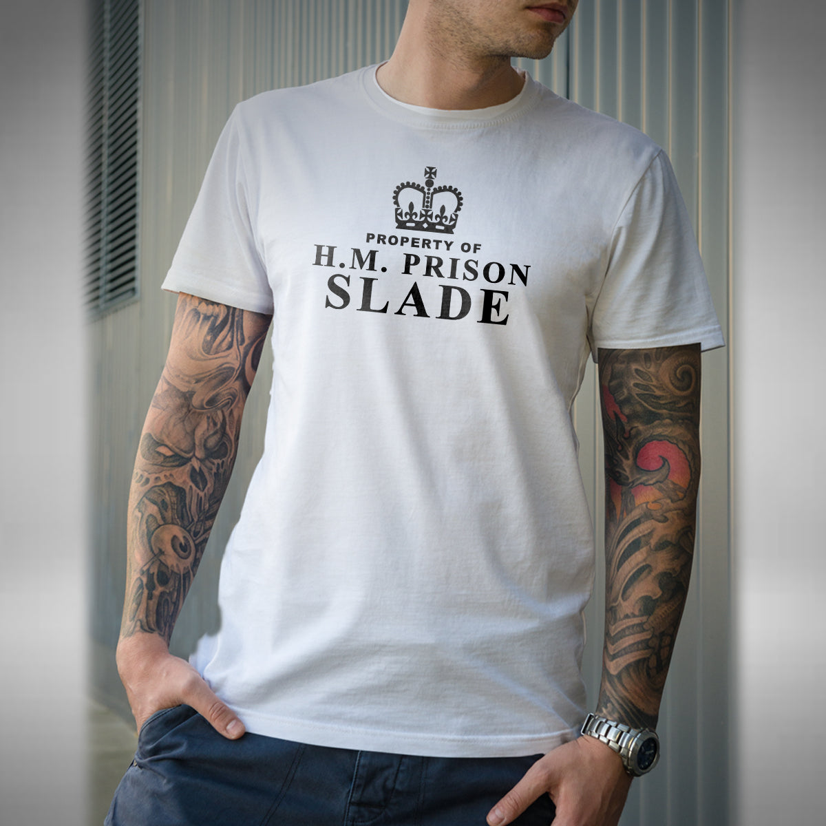 HMP Slade Prison T-Shirt - Funny Porridge Inspired Classic Comedy