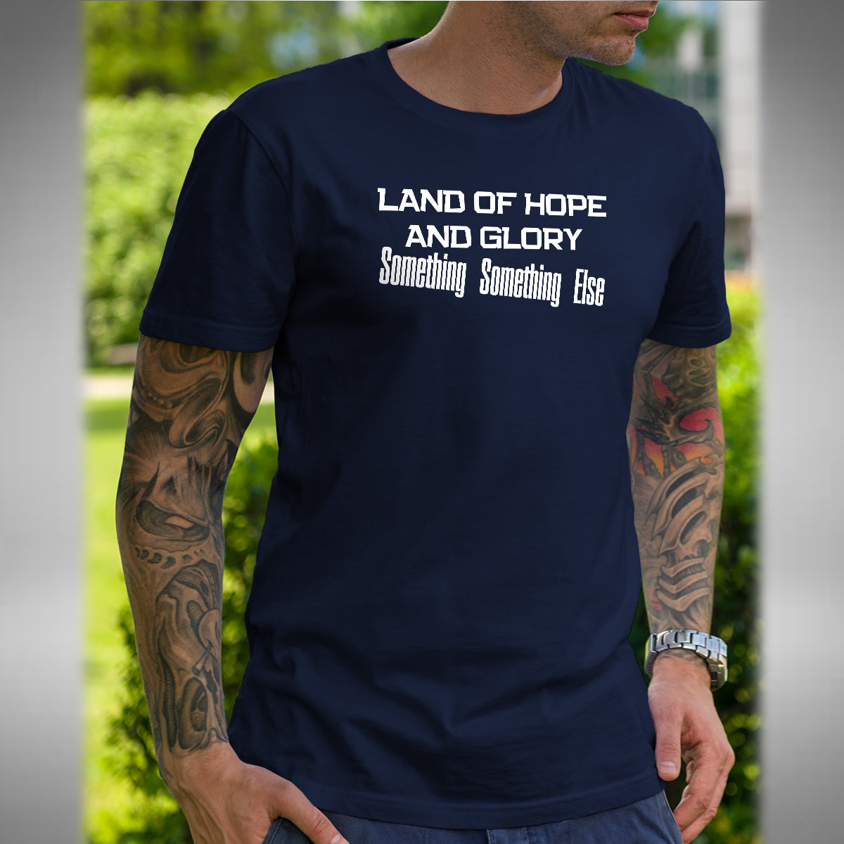 Land Of Hope And Glory Mens T-Shirt - Funny Bottom Inspired British Comedy Series