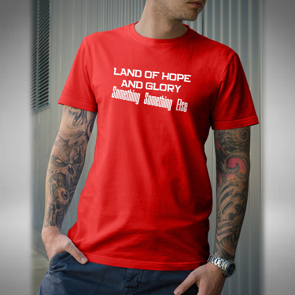 Land Of Hope And Glory Mens T-Shirt - Funny Bottom Inspired British Comedy Series