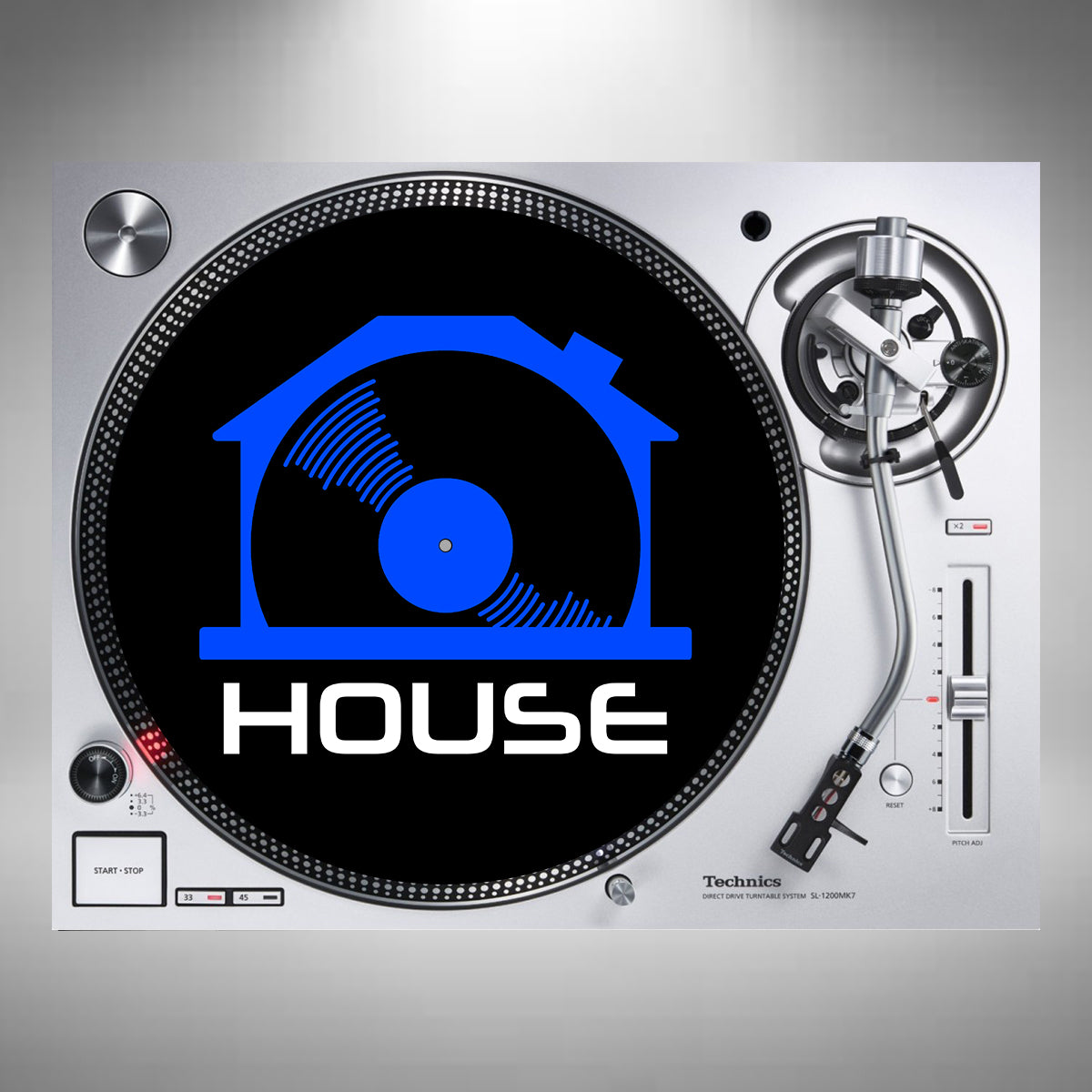 House Music Slipmats Blue