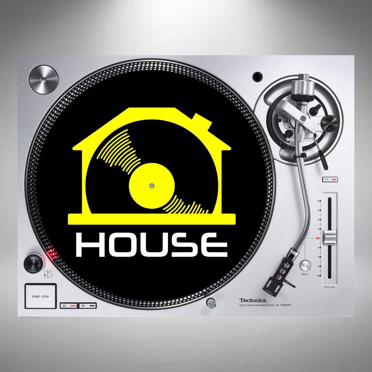 House Music Slipmats Yellow