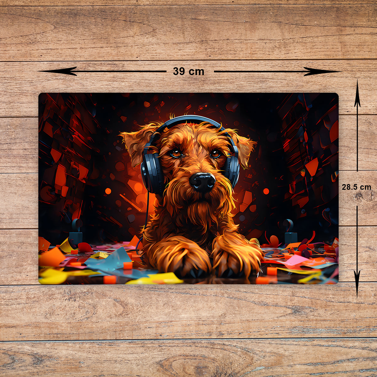 Irish Terrier Glass Chopping Board – A3